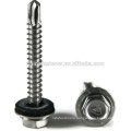 HDG hexagon metal roofing screws for wood 2-12 mm,galvazined roofing slfe drilling screws